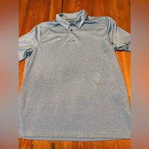 Oakley Short Sleeve Blue Aero Ellipse Polo Shirt- Regular‎ Fit